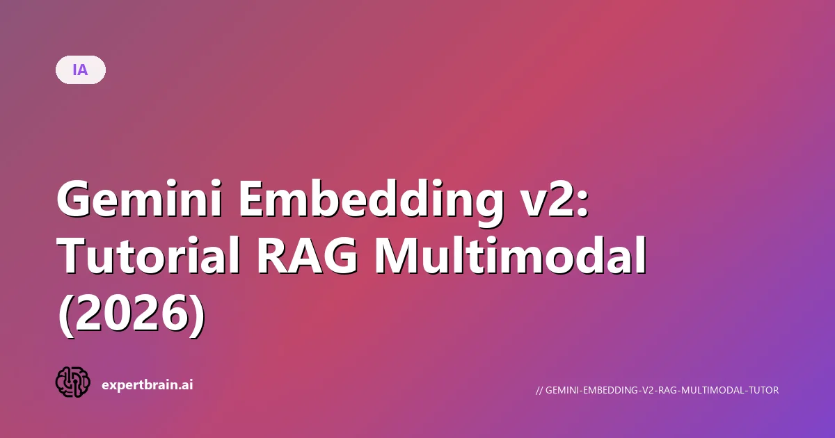 Gemini Embedding v2: RAG Multimodal (2026)