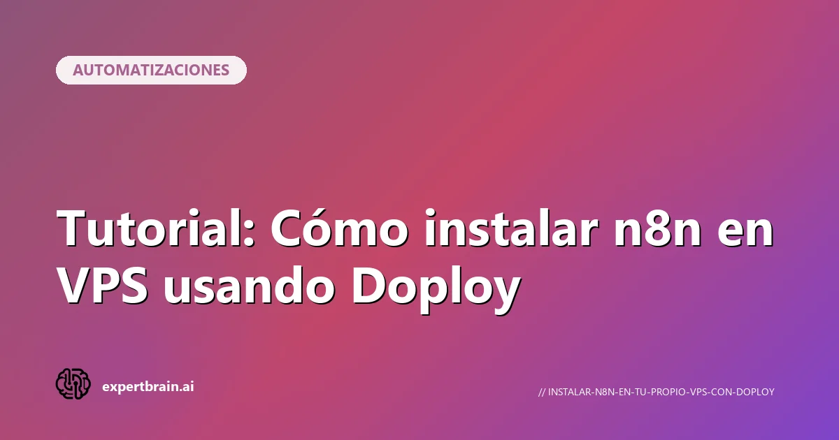 Instalar n8n en VPS con Doploy
