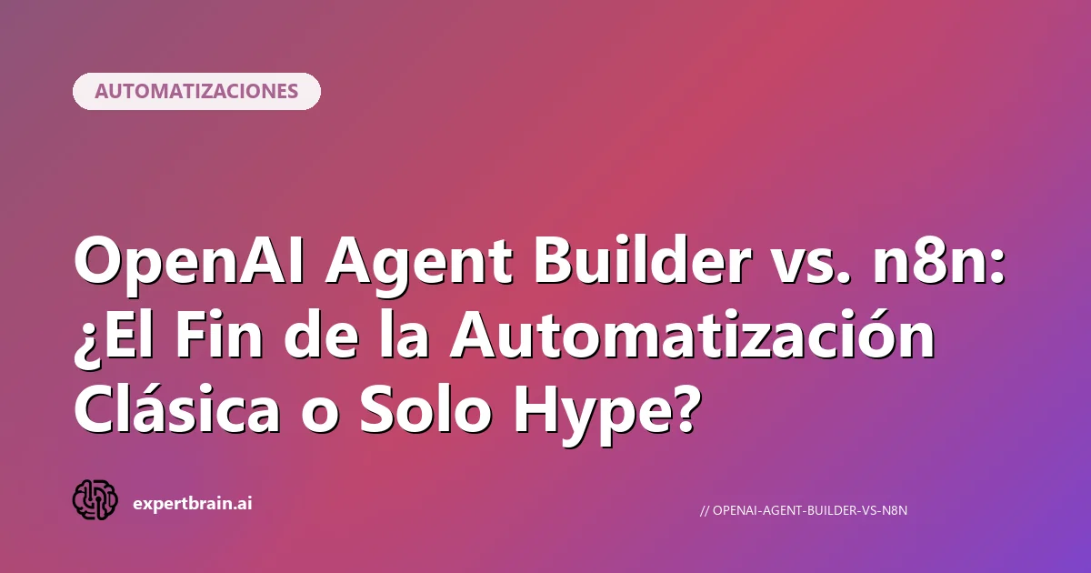 OpenAI Agent Builder vs n8n: comparativa