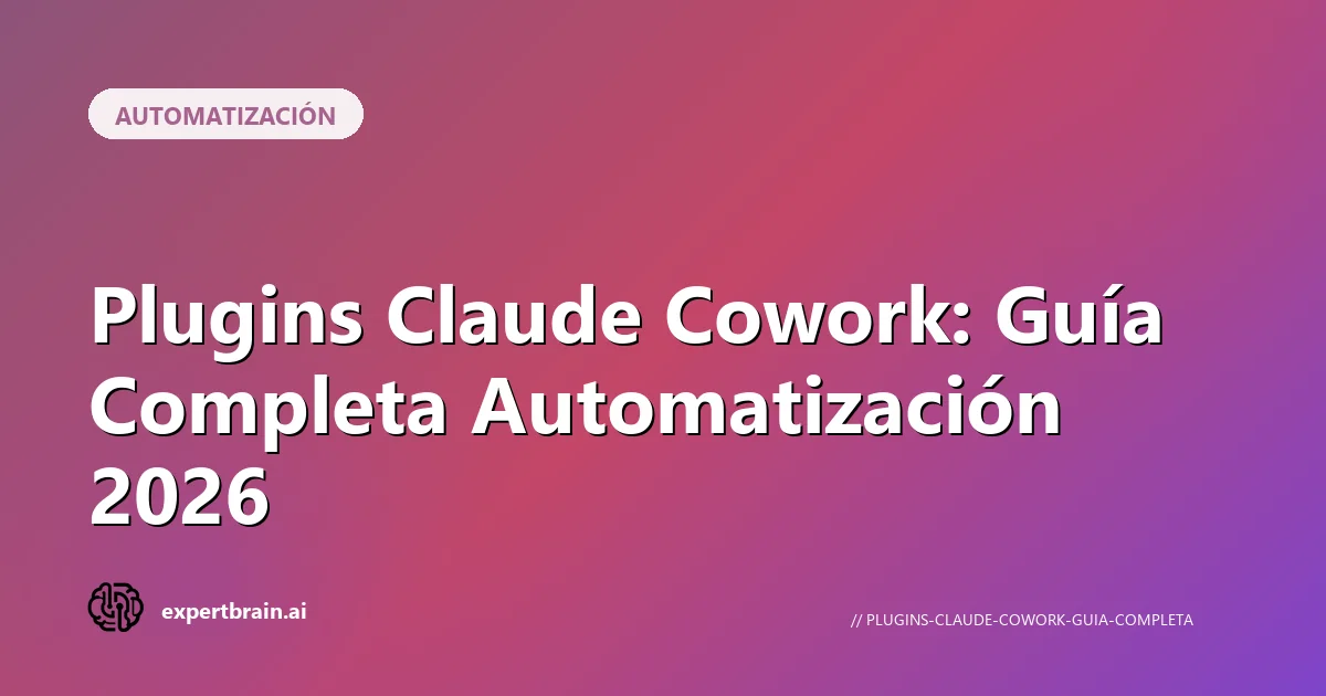 Plugins de Claude Cowork: guía completa