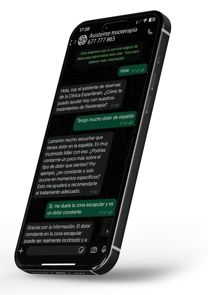 Chatbot clínicas de fisioterapia con inteligencia artificial